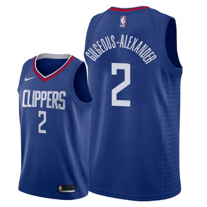 Men's Nike Los Angeles Clippers #2 Shai Gilgeous Alexander Blue NBA Icon Edition Jersey