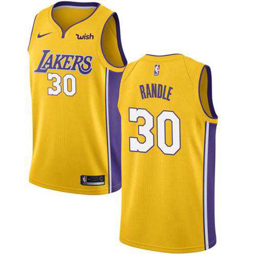 Men's Nike Los Angeles Lakers #30 Julius Randle Gold NBA Swingman Icon Edition Jersey