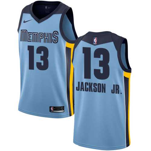 Men's Nike Memphis Grizzlies #13 Jaren Jackson Jr. Light Blue NBA Swingman Statement Edition Jersey