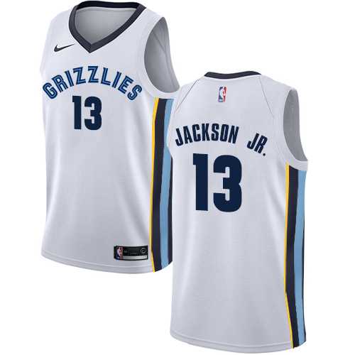 Men's Nike Memphis Grizzlies #13 Jaren Jackson Jr. White NBA Swingman Association Edition Jersey