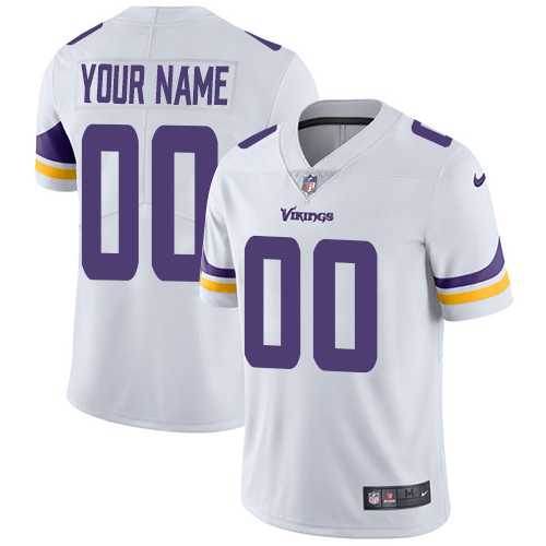 Men's Nike Minnesota Vikings Customized White Vapor Untouchable Limited NFL Jersey