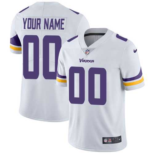 Men's Nike Minnesota Vikings Customized White Vapor Untouchable Limited NFL Jersey Men's Nike Minnesota Vikings Customized White Vapor Untouchable Limited NFL Jersey
