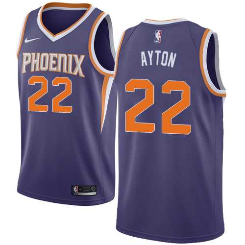 Men's Nike Phoenix Suns #22 Deandre Ayton Purple NBA Swingman Icon Edition Jersey
