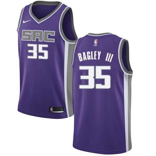 Men's Nike Sacramento Kings #35 Marvin Bagley III Purple NBA Swingman Icon Edition Jersey