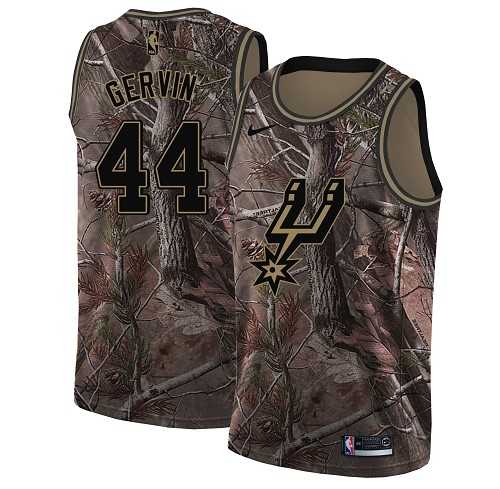 Men's Nike San Antonio Spurs #44 George Gervin Camo NBA Swingman Realtree Collection Jersey