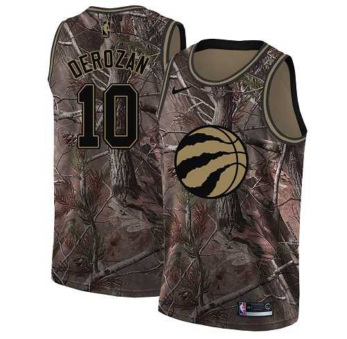 Men's Nike Toronto Raptors #10 DeMar DeRozan Camo NBA Swingman Realtree Collection Jersey