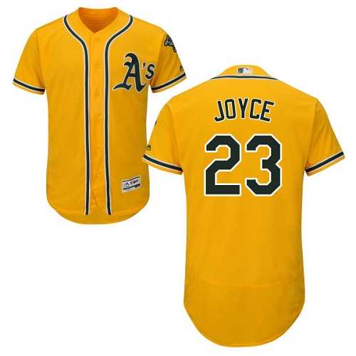 Men's Oakland Athletics #23 Matt Joyce Gold Flexbase Authentic Collection Stitched MLB