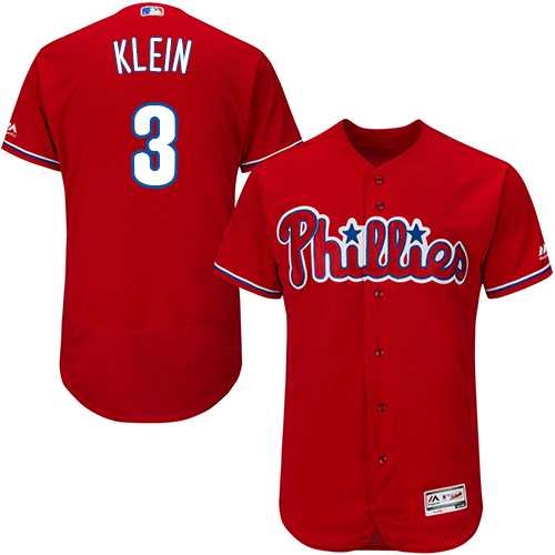 Men's Philadelphia Phillies #3 Chuck Klein Red Flexbase Authentic Collection Stitched MLB