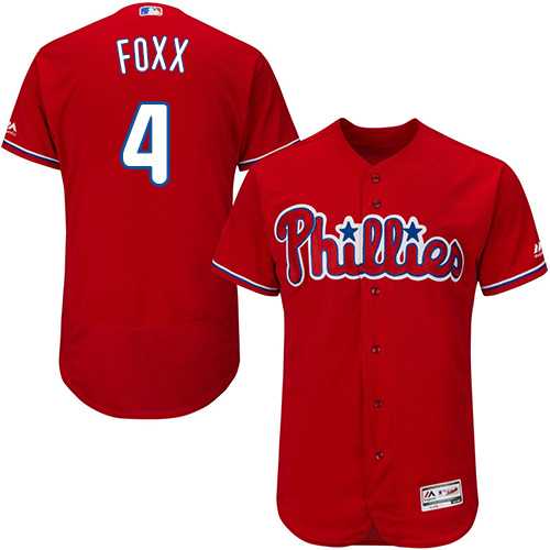 Men's Philadelphia Phillies #4 Jimmy Foxx Red Flexbase Authentic Collection Stitched MLB