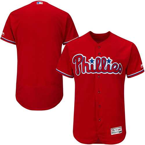 Men's Philadelphia Phillies Blank Red Flexbase Authentic Collection Stitched MLB
