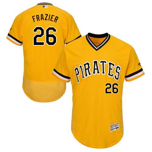 Men's Pittsburgh Pirates #26 Adam Frazier Gold Flexbase Authentic Collection Stitched MLB Jersey