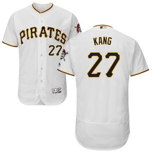 Men's Pittsburgh Pirates #27 Jung-ho Kang White Flexbase Authentic Collection Stitched MLB