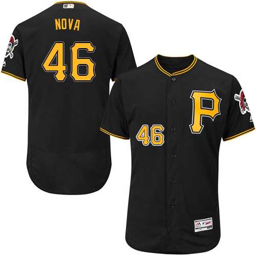 Men's Pittsburgh Pirates #46 Ivan Nova Black Flexbase Authentic Collection Stitched MLB Jersey