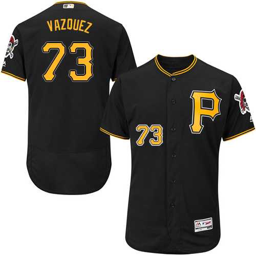 Men's Pittsburgh Pirates #73 Felipe Vazquez Black Flexbase Authentic Collection Stitched MLB