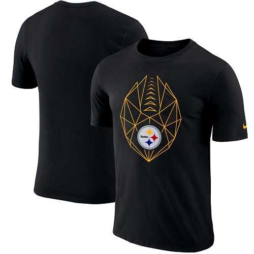 Men's Pittsburgh Steelers Nike Black Fan Gear Icon Performance T-Shirt