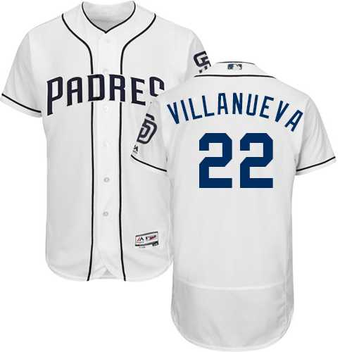 Men's San Diego Padres #22 Christian Villanueva White Flexbase Authentic Collection Stitched MLB Jersey Men's San Diego Padres #22 Christian Villanueva White Flexbase Authentic Collection Stitched MLB Jersey