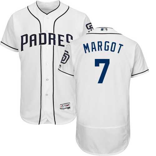 Men's San Diego Padres #7 Manuel Margot White Flexbase Authentic Collection Stitched MLB Jersey