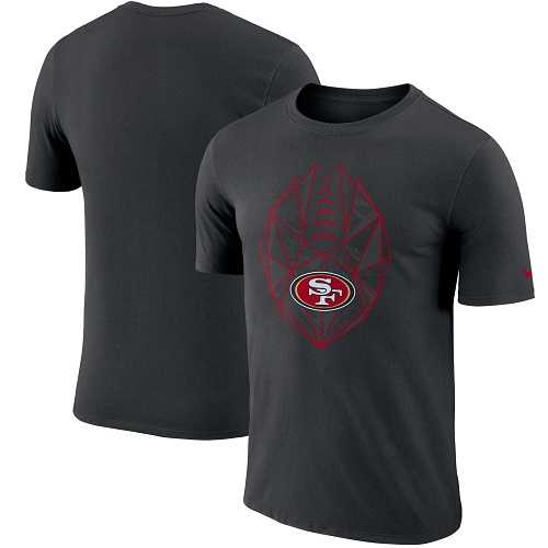 Men's San Francisco 49ers Nike Black Fan Gear Icon Performance T-Shirt