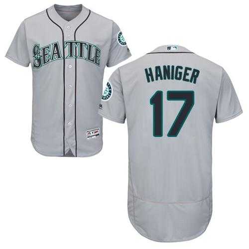 Men's Seattle Mariners #17 Mitch Haniger Grey Flexbase Authentic Collection Stitched MLB Jersey