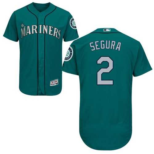 Men's Seattle Mariners #2 Jean Segura Green Flexbase Authentic Collection Stitched MLB Jersey Men's Seattle Mariners #2 Jean Segura Green Flexbase Authentic Collection Stitched MLB Jersey