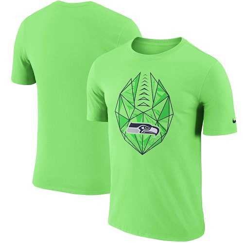 Men's Seattle Seahawks Nike Neon Green Fan Gear Icon Performance T-Shirt