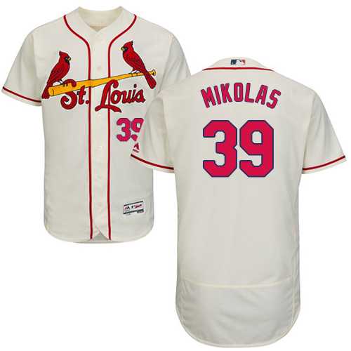 Men's St. Louis Cardinals #39 Miles Mikolas Cream Flexbase Authentic Collection Stitched MLB