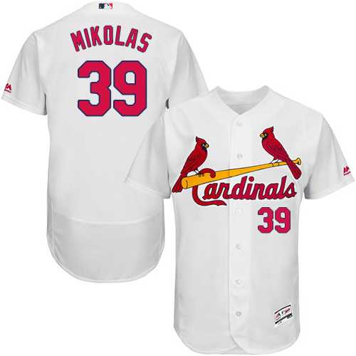 Men's St. Louis Cardinals #39 Miles Mikolas White Flexbase Authentic Collection Stitched MLB Men's St. Louis Cardinals #39 Miles Mikolas White Flexbase Authentic Collection Stitched MLB