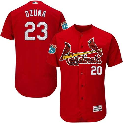 Men's St.Louis Cardinals #23 Marcell Ozuna Red Flexbase Authentic Collection Stitched MLB