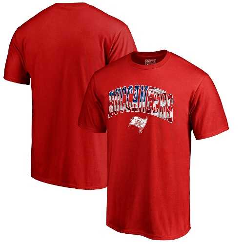 Men's Tampa Bay Buccaneers NFL Pro Line by Fanatics Branded Red Banner Wave T-Shirt
