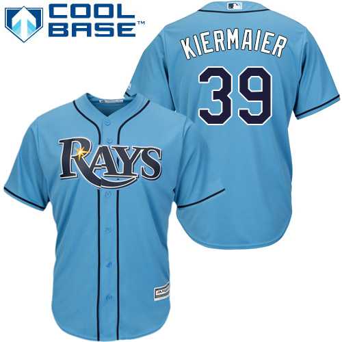 Men's Tampa Bay Rays #39 Kevin Kiermaier Light Blue New Cool Base Stitched MLB Jersey