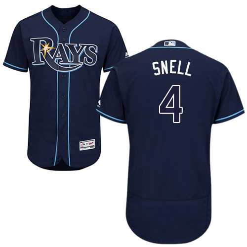 Men's Tampa Bay Rays #4 Blake Snell Dark Blue Flexbase Authentic Collection Stitched MLB