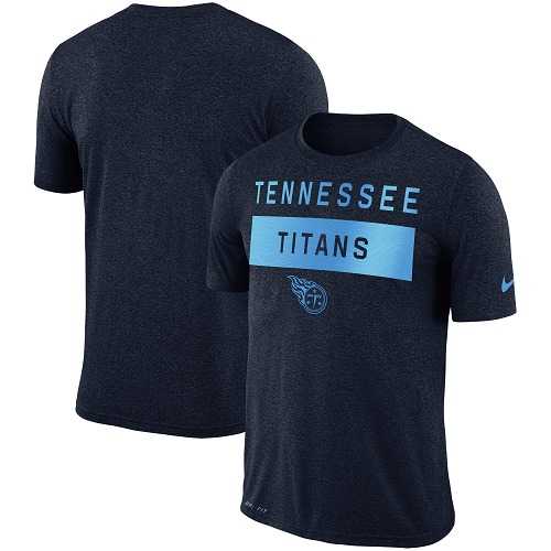 Men's Tennessee Titans Nike Navy Sideline Legend Lift Performance T-Shirt