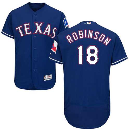 Men's Texas Rangers #18 Drew Robinson Blue Flexbase Authentic Collection Stitched MLB