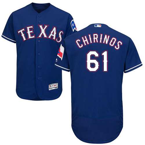 Men's Texas Rangers #61 Robinson Chirinos Blue Flexbase Authentic Collection Stitched MLB