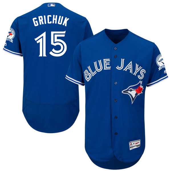 Men's Toronto Blue Jays #15 Randal Grichuk Blue Flexbase Authentic Collection Stitched MLB