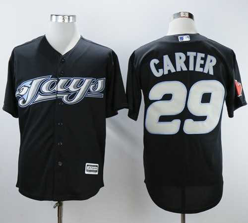 Men's Toronto Blue Jays #29 Joe Carter Black 2008 Turn Back The Clock Stitched MLB Jersey Men's Toronto Blue Jays #29 Joe Carter Black 2008 Turn Back The Clock Stitched MLB Jersey