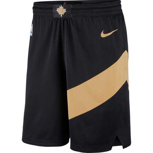 Men's Toronto Raptors Nike Black City Edition Swingman Shorts
