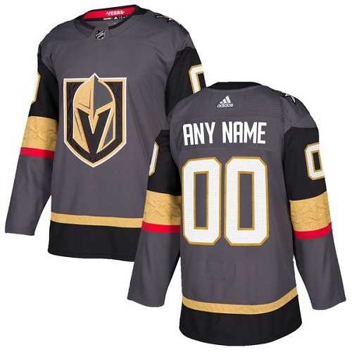 Men's Vegas Golden Knights Gray Personalized Authentic NHL (S-3XL)