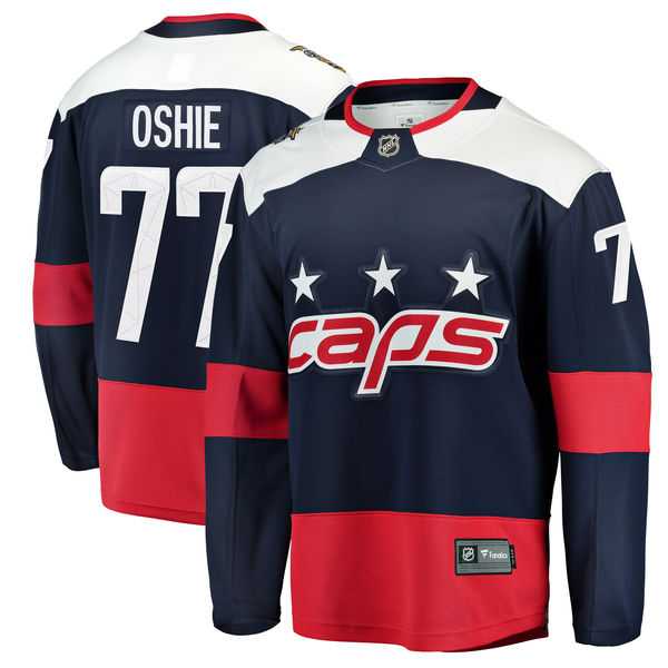 Men's Washington Capitals #77 TJ Oshie Fanatics Branded Navy 2018 NHL Stadium Series Breakaway Stitched NHL