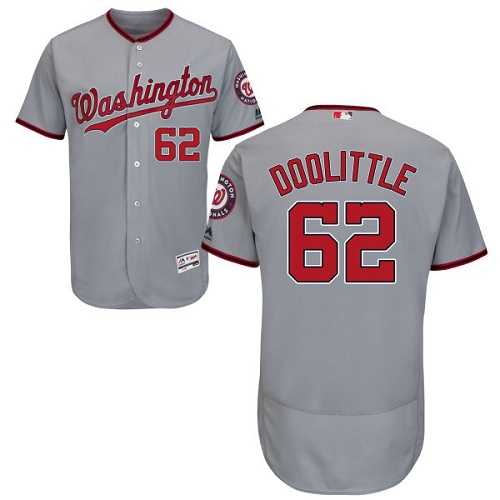 Men's Washington Nationals #62 Sean Doolittle Grey Flexbase Authentic Collection Stitched MLB