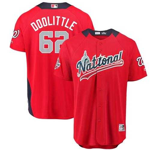 Men's Washington Nationals #62 Sean Doolittle Red 2018 All-Star National League Stitched MLB