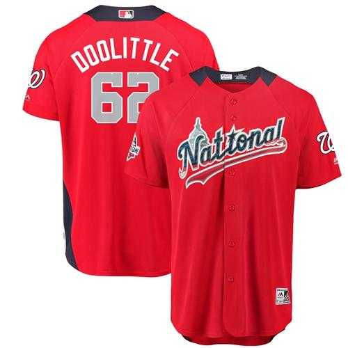 Men's Washington Nationals #62 Sean Doolittle Red 2018 All-Star National League Stitched MLB Men's Washington Nationals #62 Sean Doolittle Red 2018 All-Star National League Stitched MLB