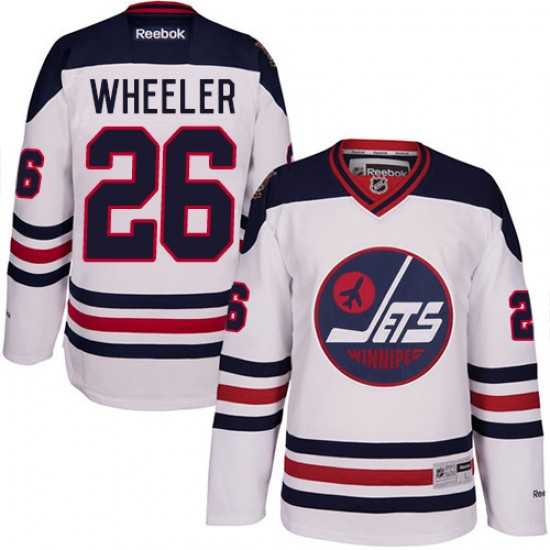 Men's Winnipeg Jets #26 Blake Wheeler White Heritage Classic Stitched NHL Jersey