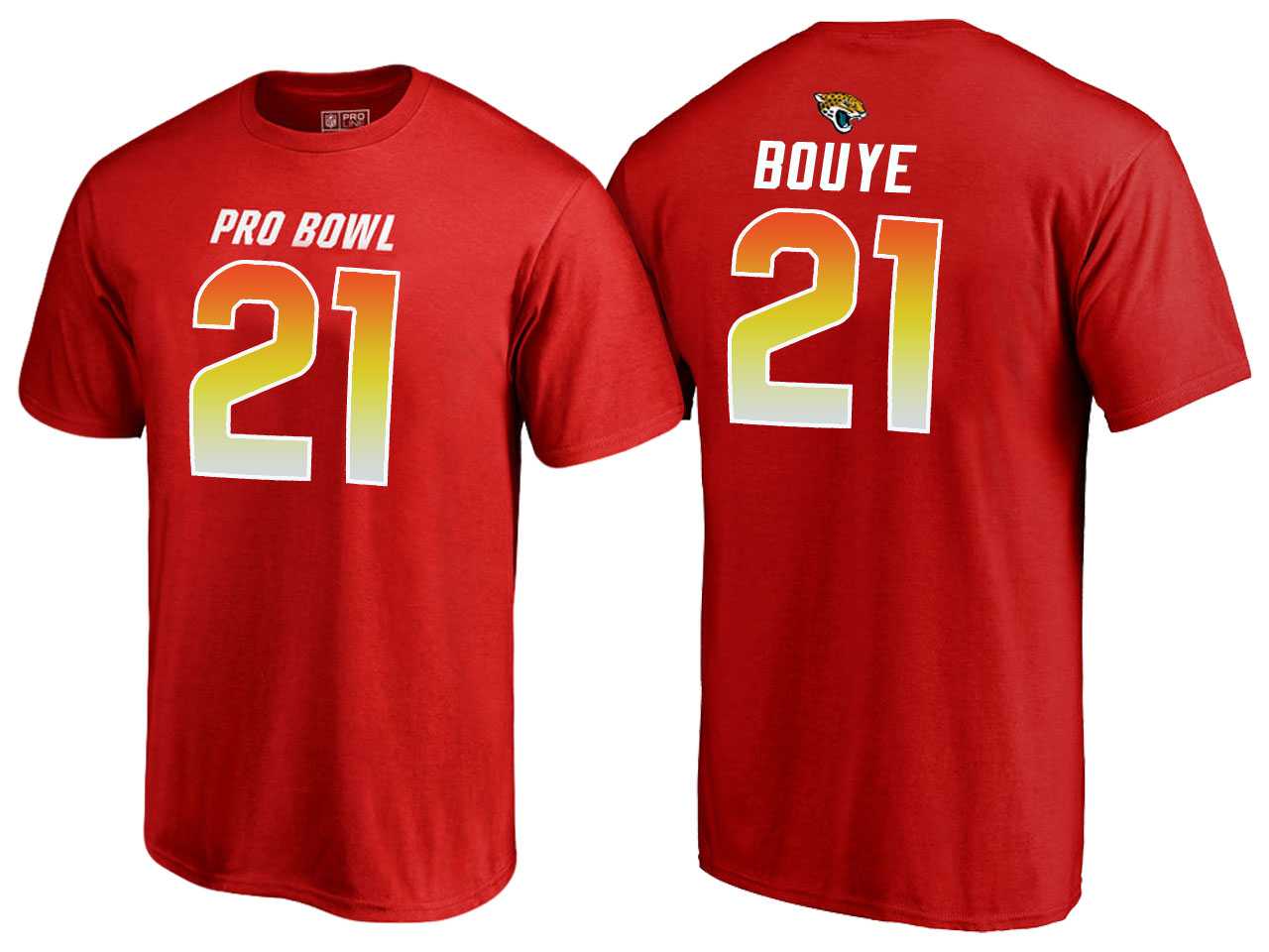 Men A.J. Bouye Jacksonville Jaguars AFC Red 2018 Pro Bowl Name & Number T-Shirt