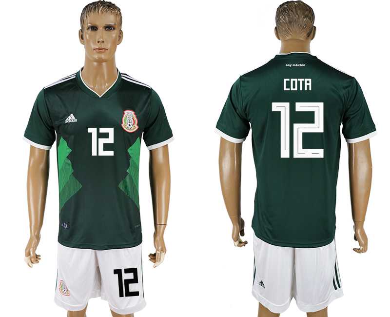Mexico #12 COTA Home 2018 FIFA World Cup Soccer Jersey
