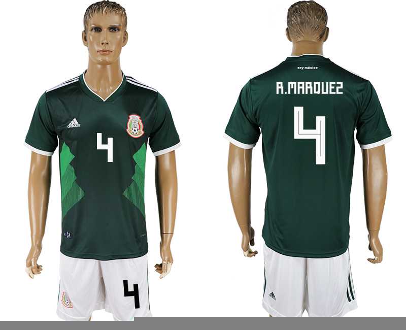 Mexico #4 R. MAROUES Home 2018 FIFA World Cup Soccer Jersey