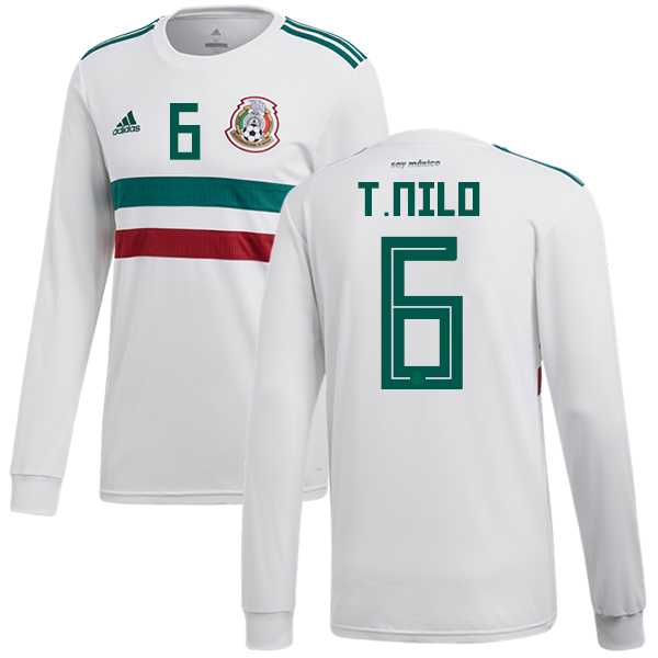 Mexico #6 T.Nilo Away Long Sleeves Soccer Country Jersey
