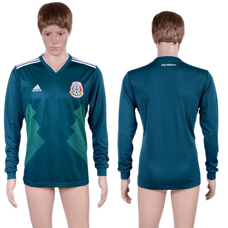 Mexico Home 2018 FIFA World Cup Long Sleeve Thailand Soccer Jersey