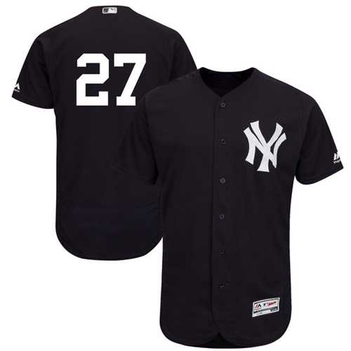 New York Yankees #27 Giancarlo Stanton Navy Blue Flexbase Authentic Collection Stitched MLB