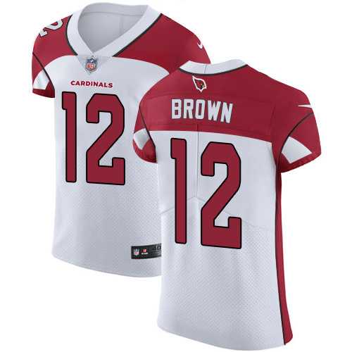 Nike Arizona Cardinals #12 John Brown White Men's Stitched NFL Vapor Untouchable Elite Jersey